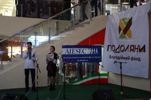 The 2 emcees from AIESEC Ternopil