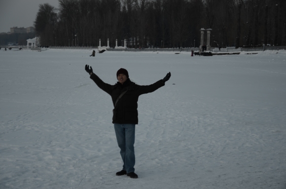 Me on the frozen lake
